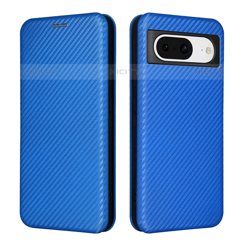 Funda de Cuero Cartera con Soporte Carcasa L02Z para Google Pixel 8 5G Azul