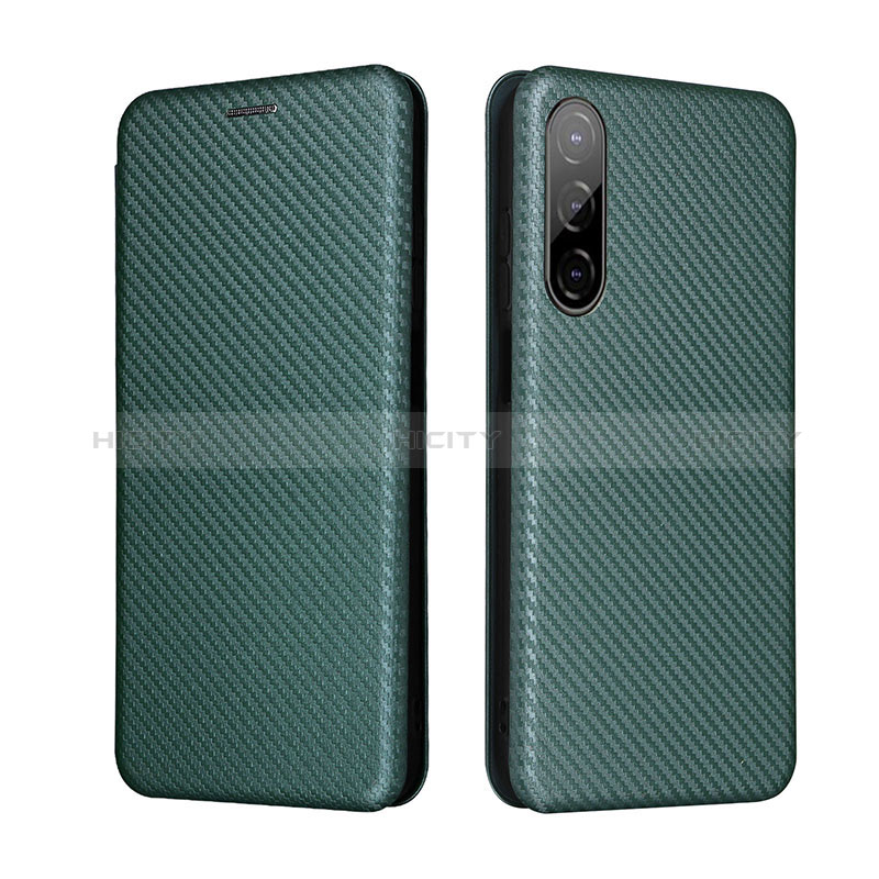 Funda de Cuero Cartera con Soporte Carcasa L02Z para HTC Desire 22 Pro 5G Verde