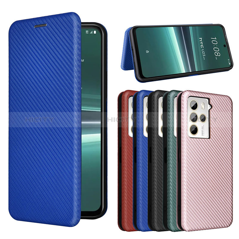 Funda de Cuero Cartera con Soporte Carcasa L02Z para HTC U23 5G