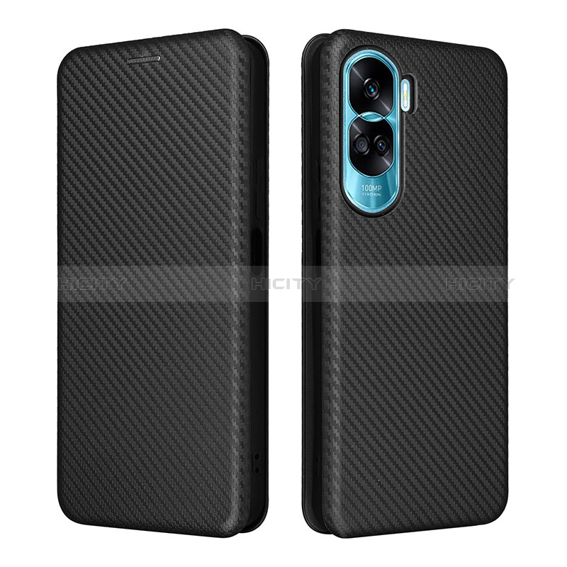 Funda de Cuero Cartera con Soporte Carcasa L02Z para Huawei Honor 90 Lite 5G Negro