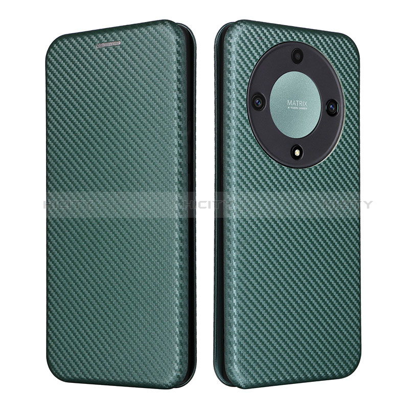 Funda de Cuero Cartera con Soporte Carcasa L02Z para Huawei Honor Magic5 Lite 5G Verde