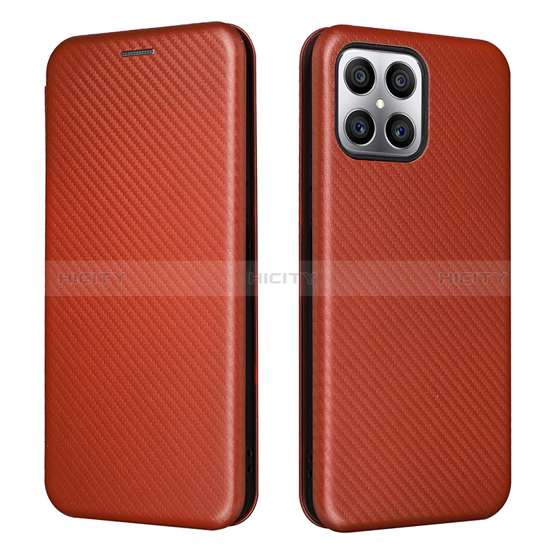 Funda de Cuero Cartera con Soporte Carcasa L02Z para Huawei Honor X8 4G