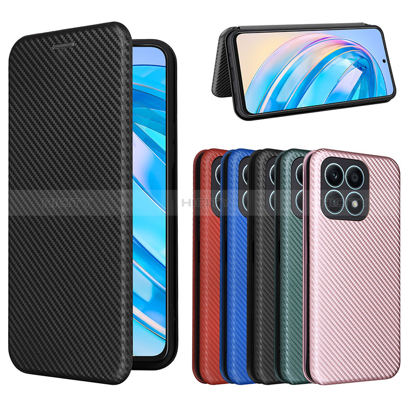 Funda de Cuero Cartera con Soporte Carcasa L02Z para Huawei Honor X8a 4G