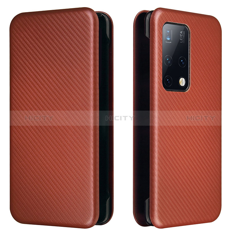 Funda de Cuero Cartera con Soporte Carcasa L02Z para Huawei Mate X2 Marron