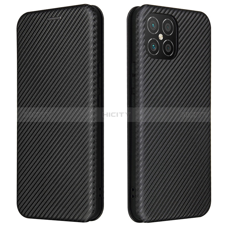 Funda de Cuero Cartera con Soporte Carcasa L02Z para Huawei Nova 8 SE 4G Negro