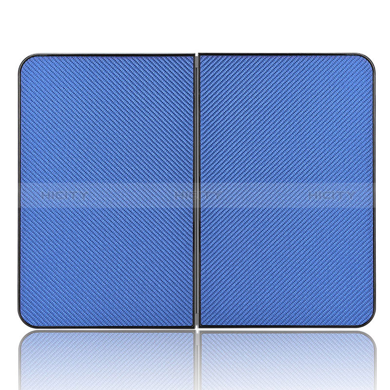 Funda de Cuero Cartera con Soporte Carcasa L02Z para Microsoft Surface Duo Azul