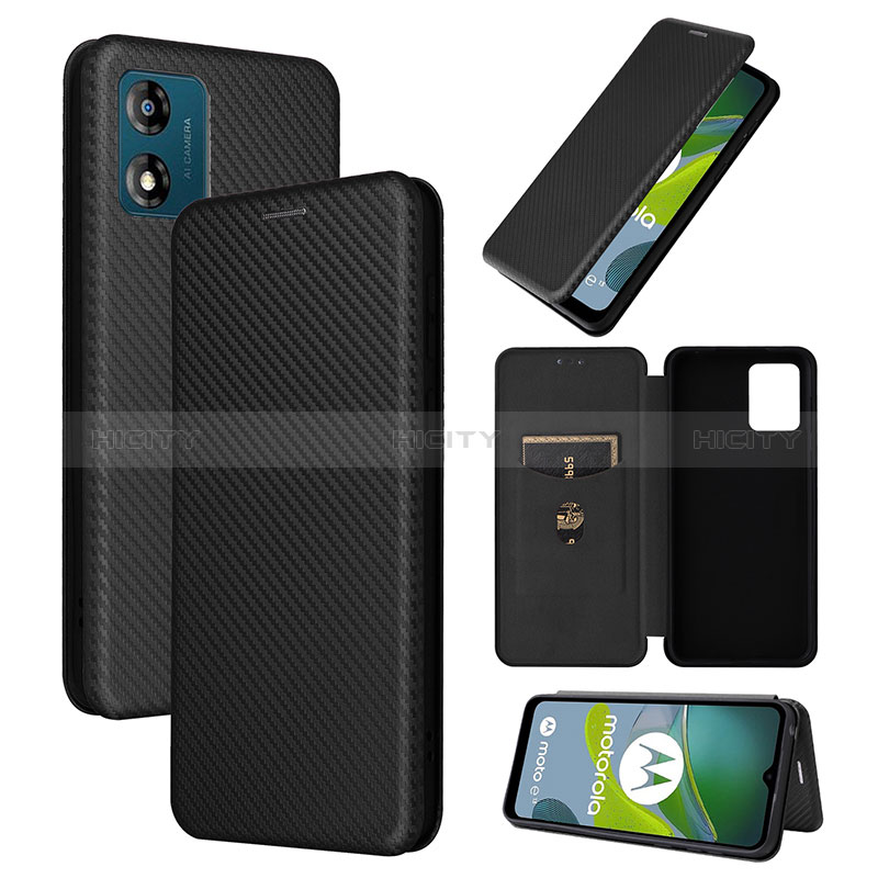 Funda de Cuero Cartera con Soporte Carcasa L02Z para Motorola Moto E13