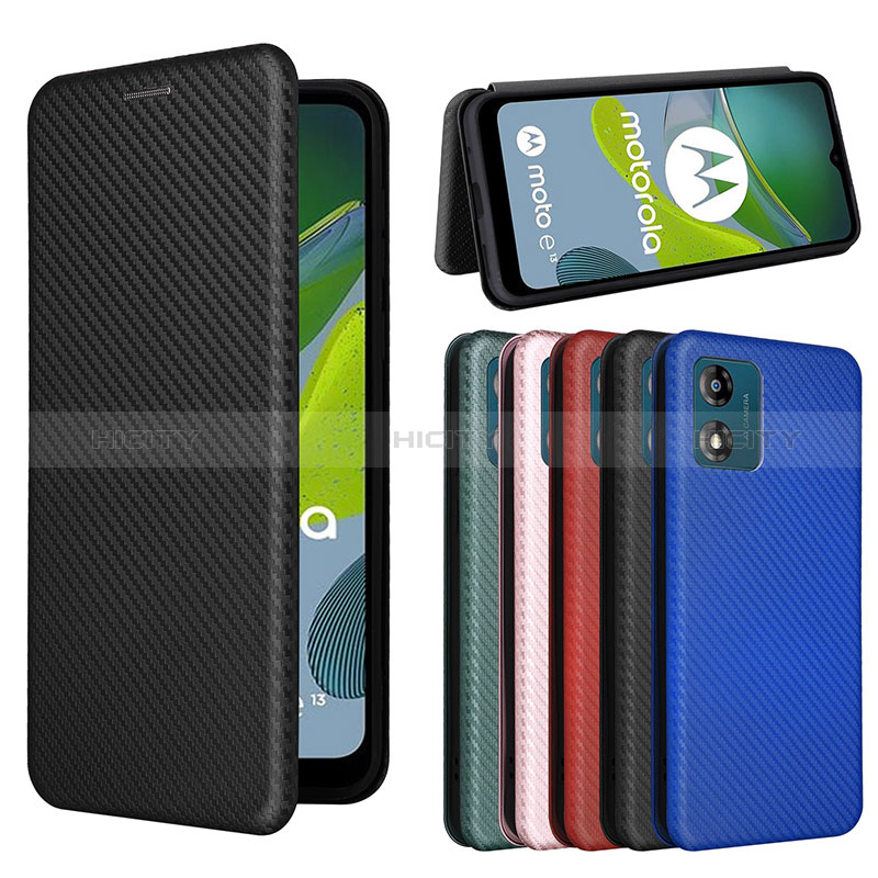 Funda de Cuero Cartera con Soporte Carcasa L02Z para Motorola Moto E13