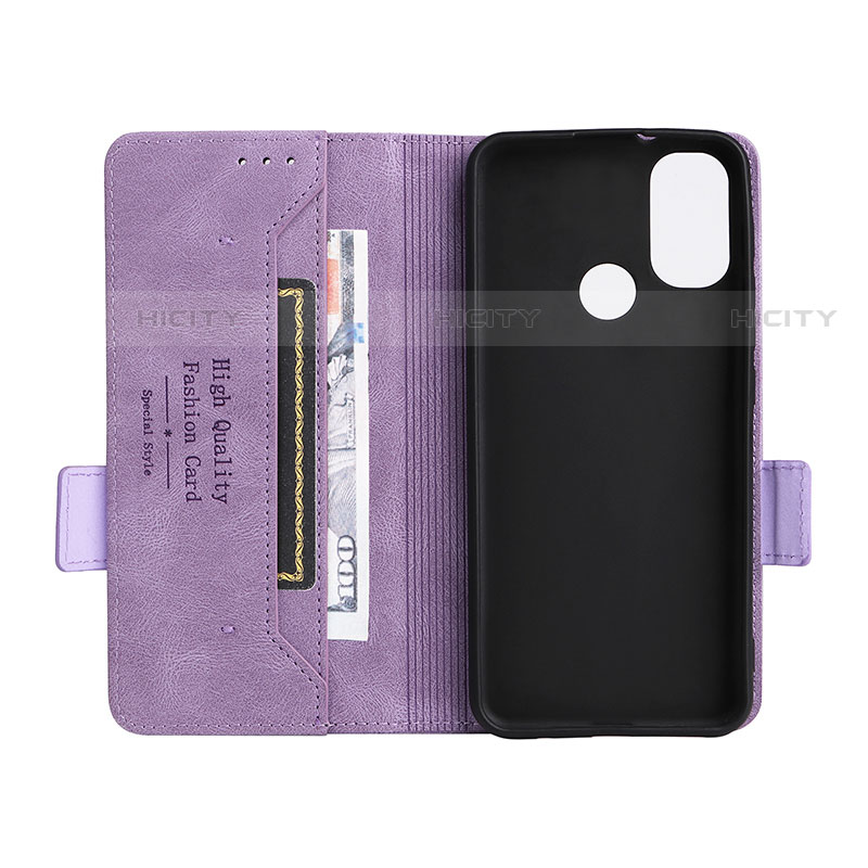 Funda de Cuero Cartera con Soporte Carcasa L02Z para Motorola Moto E30