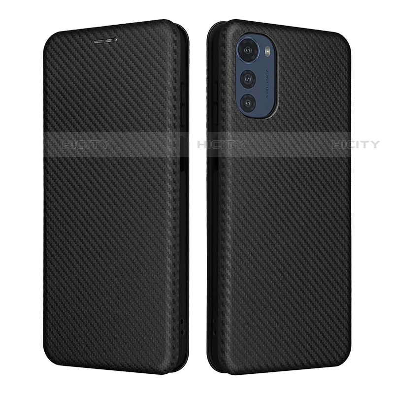 Funda de Cuero Cartera con Soporte Carcasa L02Z para Motorola Moto E32 Negro