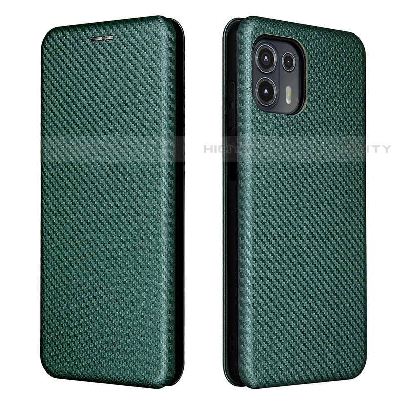 Funda de Cuero Cartera con Soporte Carcasa L02Z para Motorola Moto Edge 20 Lite 5G Verde