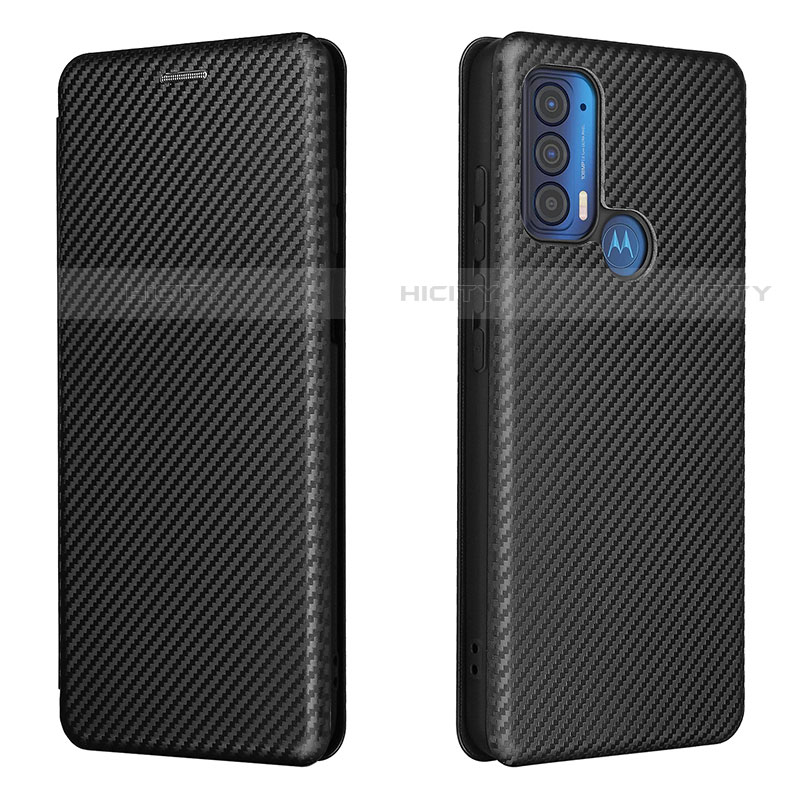 Funda de Cuero Cartera con Soporte Carcasa L02Z para Motorola Moto Edge (2021) 5G Negro