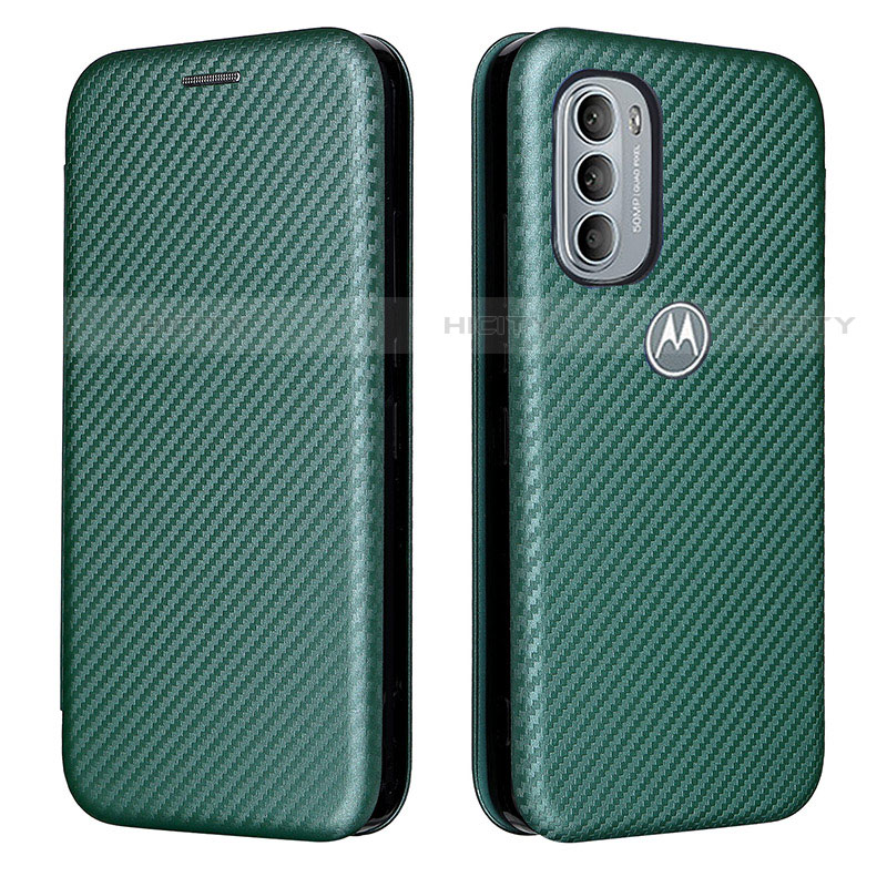 Funda de Cuero Cartera con Soporte Carcasa L02Z para Motorola Moto G31 Verde