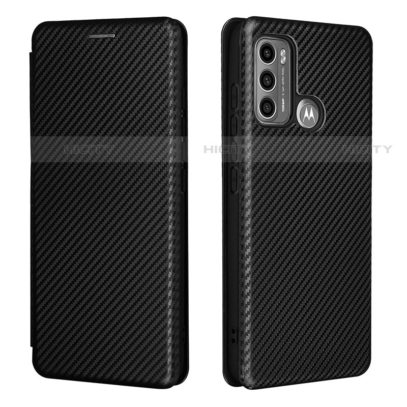 Funda de Cuero Cartera con Soporte Carcasa L02Z para Motorola Moto G40 Fusion Negro