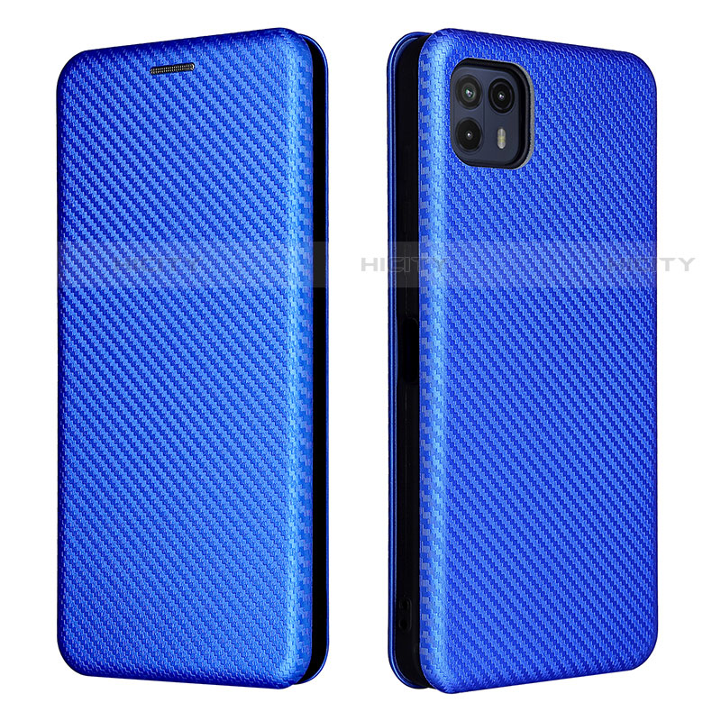 Funda de Cuero Cartera con Soporte Carcasa L02Z para Motorola Moto G50 5G Azul