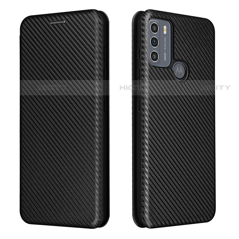 Funda de Cuero Cartera con Soporte Carcasa L02Z para Motorola Moto G50 Negro