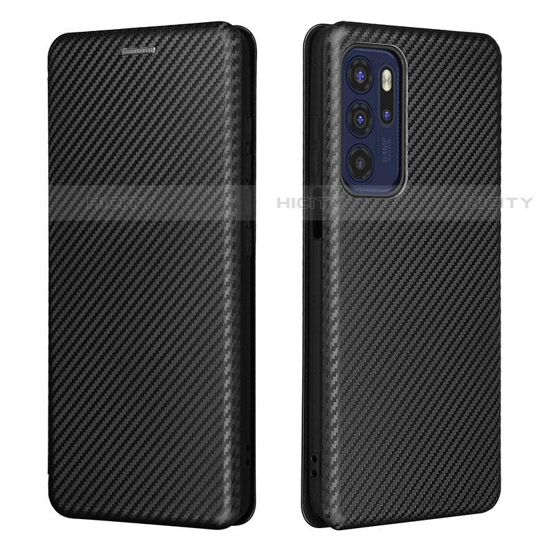 Funda de Cuero Cartera con Soporte Carcasa L02Z para Motorola Moto G60s Negro