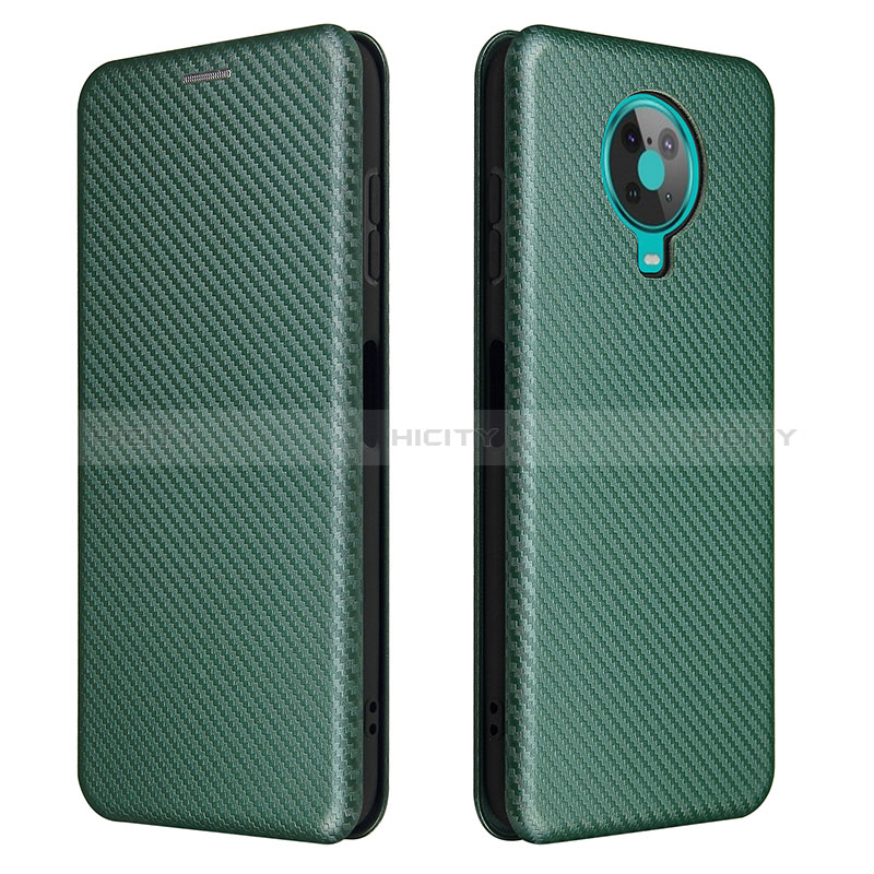 Funda de Cuero Cartera con Soporte Carcasa L02Z para Nokia 6.3 Verde