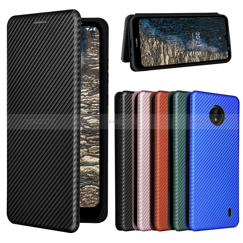 Funda de Cuero Cartera con Soporte Carcasa L02Z para Nokia C10