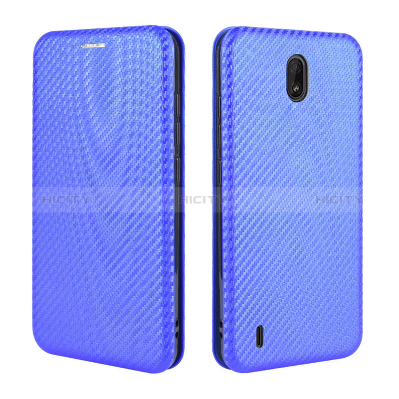 Funda de Cuero Cartera con Soporte Carcasa L02Z para Nokia C2 Azul