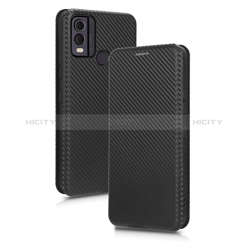 Funda de Cuero Cartera con Soporte Carcasa L02Z para Nokia C22 Negro