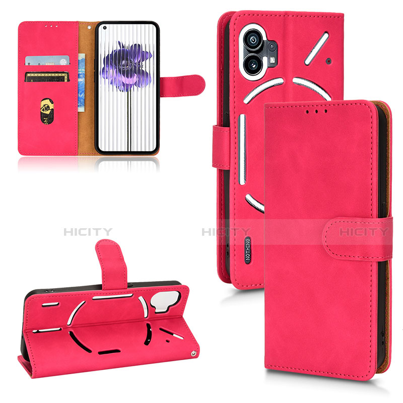 Funda de Cuero Cartera con Soporte Carcasa L02Z para Nothing Phone 1