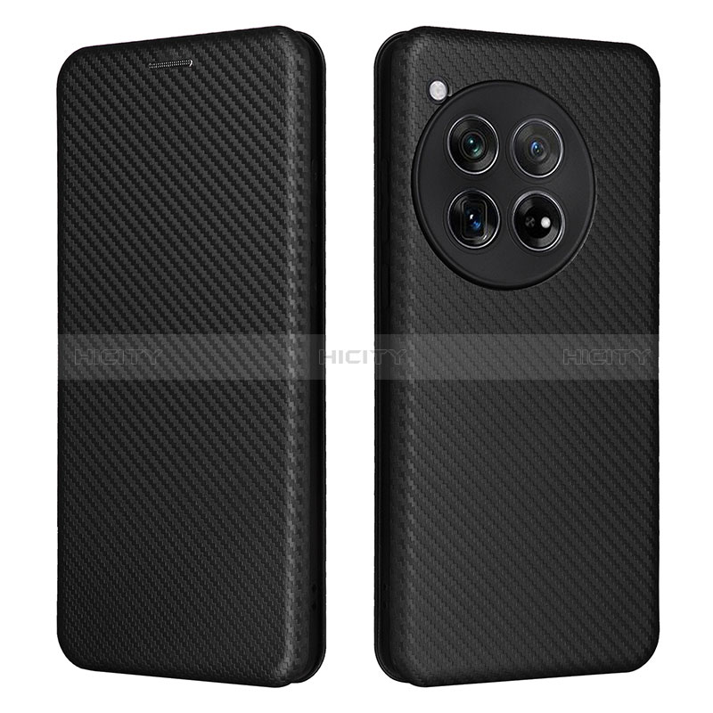 Funda de Cuero Cartera con Soporte Carcasa L02Z para OnePlus 12 5G Negro