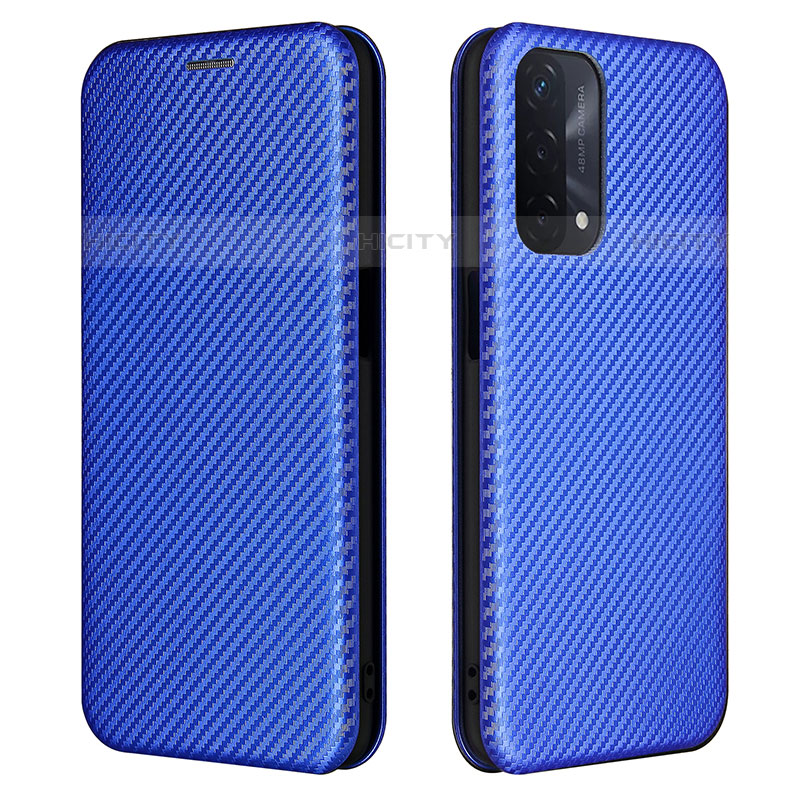 Funda de Cuero Cartera con Soporte Carcasa L02Z para OnePlus Nord N200 5G Azul