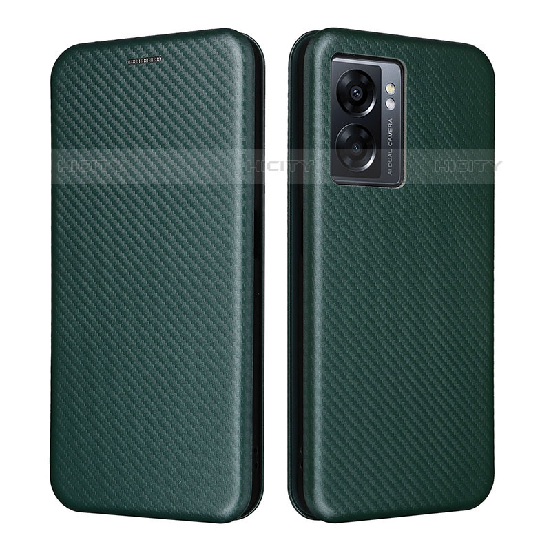 Funda de Cuero Cartera con Soporte Carcasa L02Z para OnePlus Nord N300 5G Verde