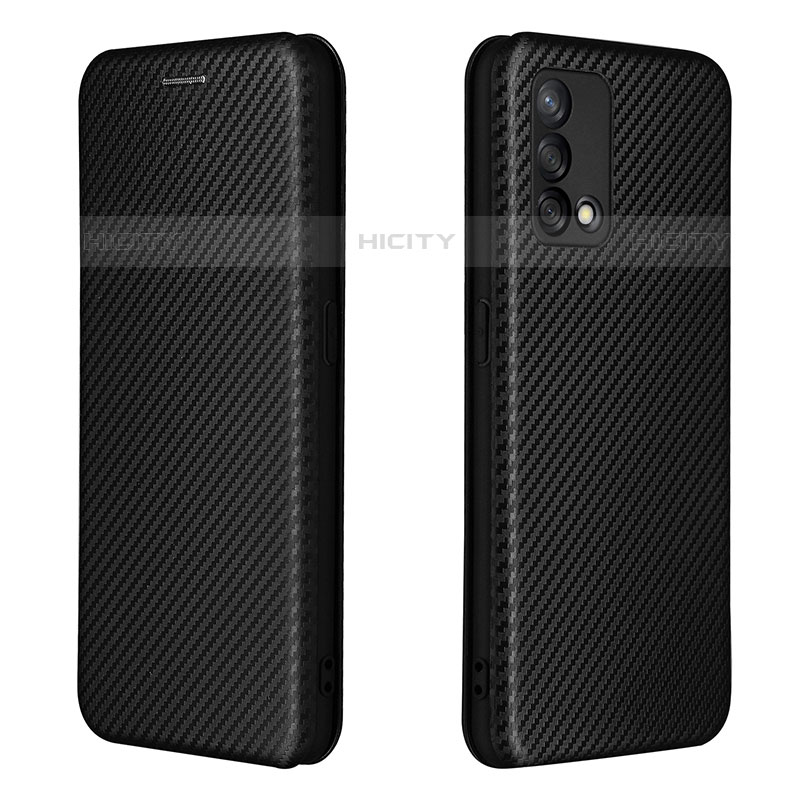 Funda de Cuero Cartera con Soporte Carcasa L02Z para Oppo A74 4G Negro