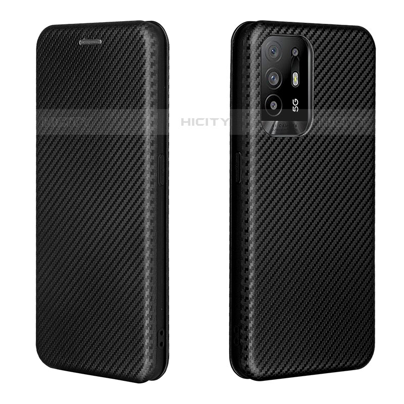 Funda de Cuero Cartera con Soporte Carcasa L02Z para Oppo A95 5G Negro