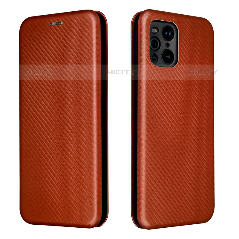 Funda de Cuero Cartera con Soporte Carcasa L02Z para Oppo Find X3 Pro 5G