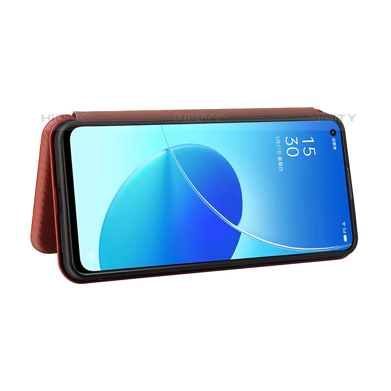 Funda de Cuero Cartera con Soporte Carcasa L02Z para Oppo Reno6 5G