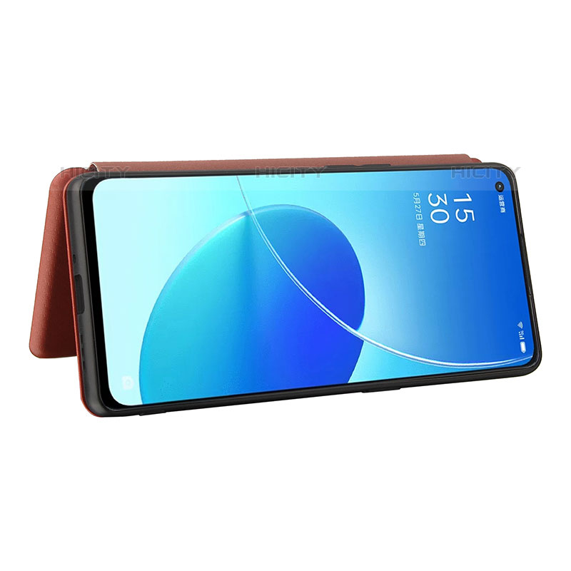 Funda de Cuero Cartera con Soporte Carcasa L02Z para Oppo Reno6 Pro 5G