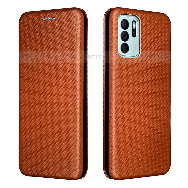 Funda de Cuero Cartera con Soporte Carcasa L02Z para Oppo Reno6 Z 5G