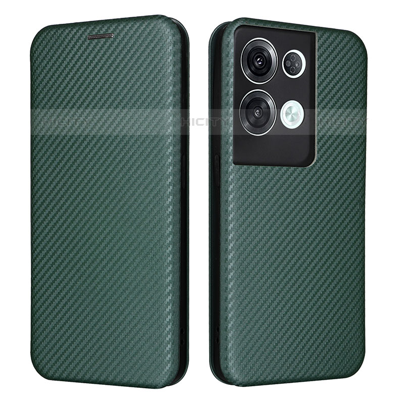 Funda de Cuero Cartera con Soporte Carcasa L02Z para Oppo Reno8 Pro+ Plus 5G