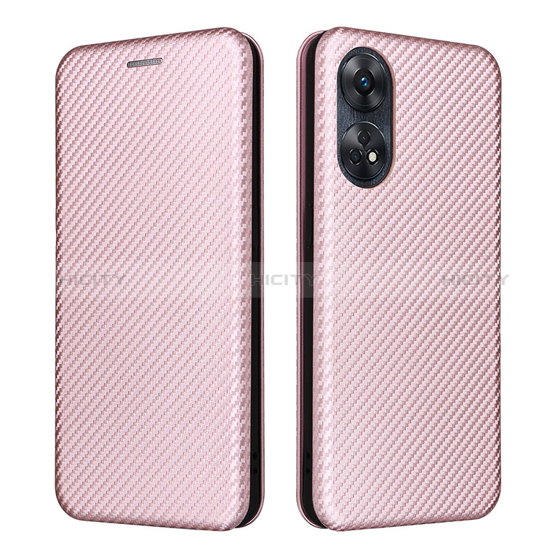 Funda de Cuero Cartera con Soporte Carcasa L02Z para Oppo Reno8 T 4G