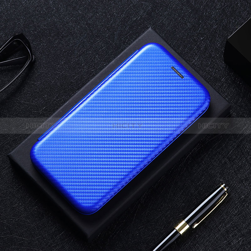 Funda de Cuero Cartera con Soporte Carcasa L02Z para Realme 8 4G Azul