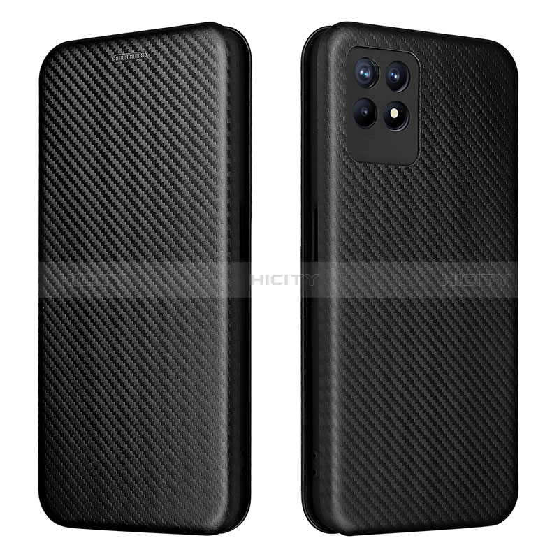 Funda de Cuero Cartera con Soporte Carcasa L02Z para Realme 8i Negro