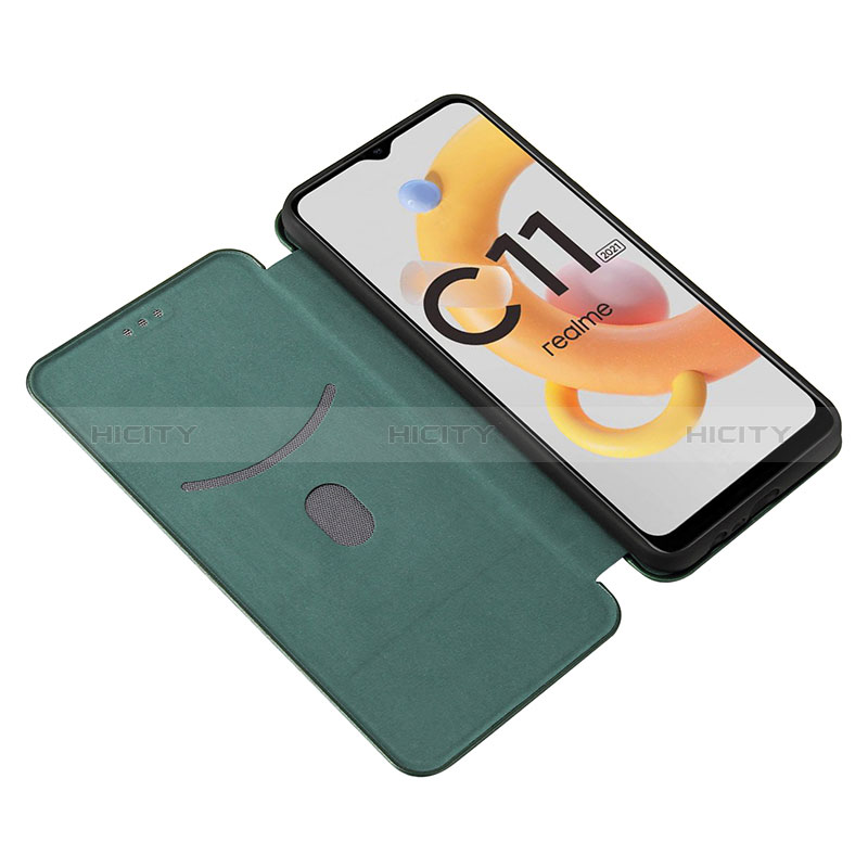 Funda de Cuero Cartera con Soporte Carcasa L02Z para Realme C11 (2021)