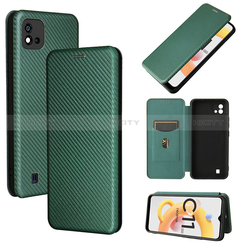 Funda de Cuero Cartera con Soporte Carcasa L02Z para Realme C20