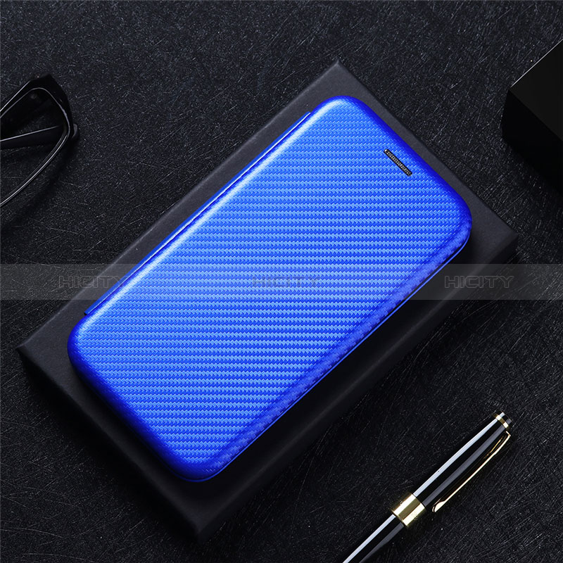 Funda de Cuero Cartera con Soporte Carcasa L02Z para Realme C55 Azul