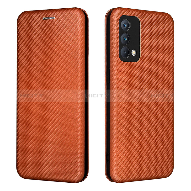 Funda de Cuero Cartera con Soporte Carcasa L02Z para Realme GT Master 5G Marron