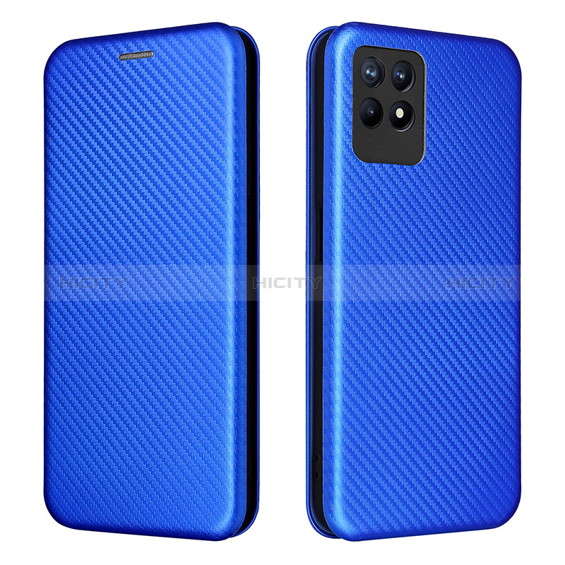 Funda de Cuero Cartera con Soporte Carcasa L02Z para Realme Narzo 50 4G Azul