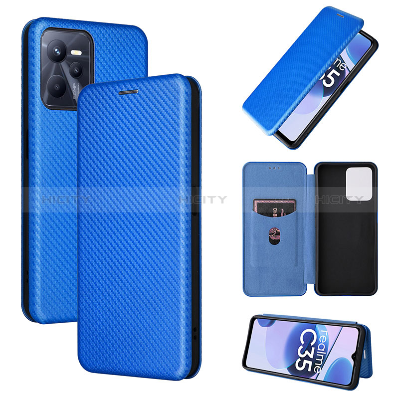 Funda de Cuero Cartera con Soporte Carcasa L02Z para Realme Narzo 50A Prime