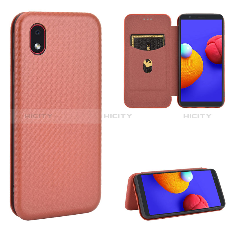 Funda de Cuero Cartera con Soporte Carcasa L02Z para Samsung Galaxy A01 Core