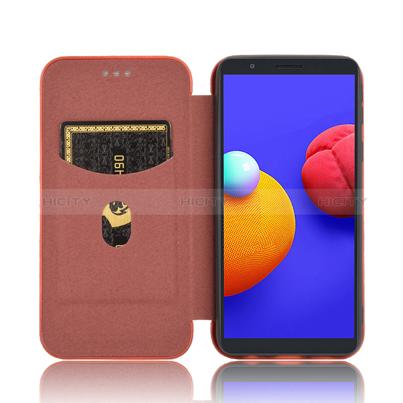 Funda de Cuero Cartera con Soporte Carcasa L02Z para Samsung Galaxy A01 Core