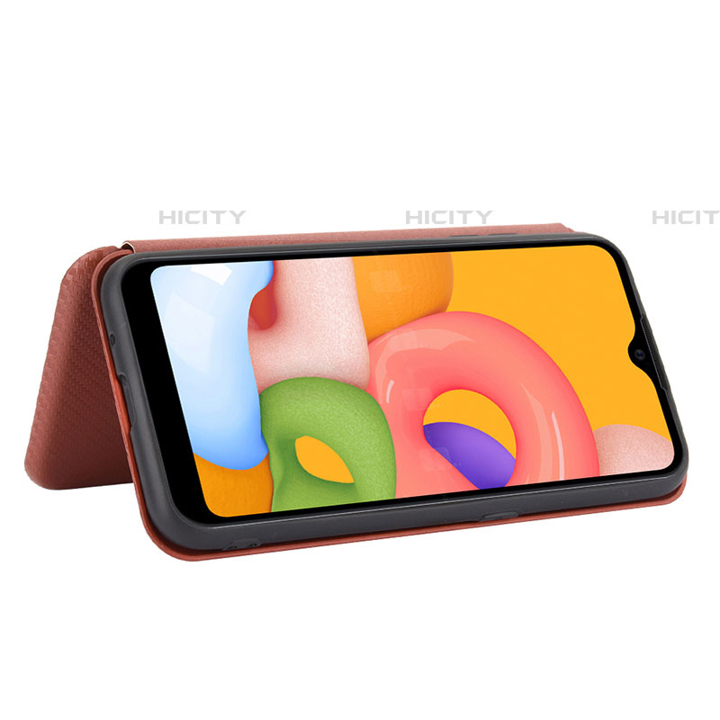 Funda de Cuero Cartera con Soporte Carcasa L02Z para Samsung Galaxy A01 SM-A015