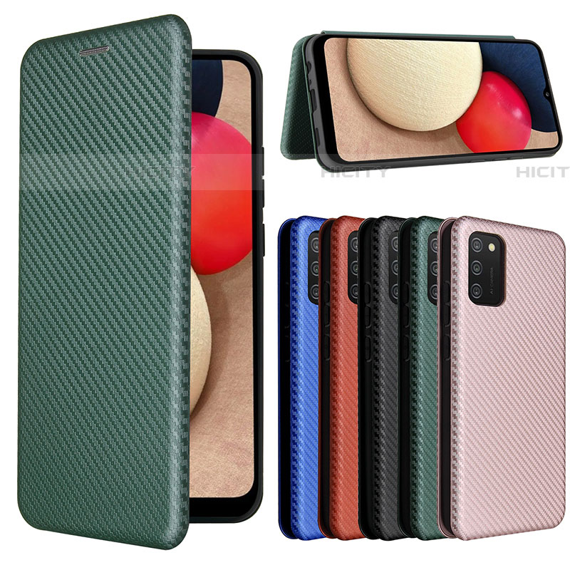 Funda de Cuero Cartera con Soporte Carcasa L02Z para Samsung Galaxy A03s