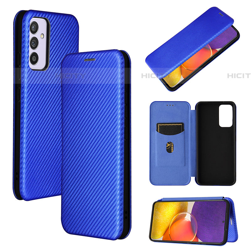 Funda de Cuero Cartera con Soporte Carcasa L02Z para Samsung Galaxy A05s Azul